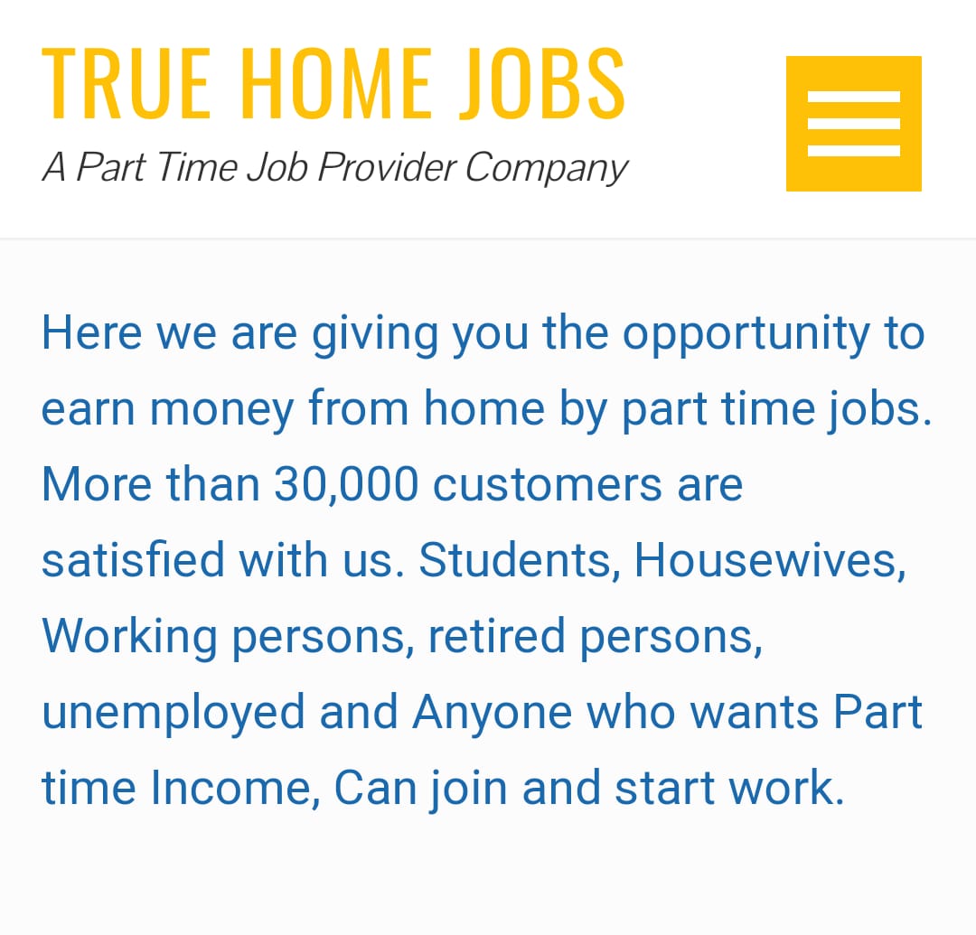 TRUE HOME JOBS